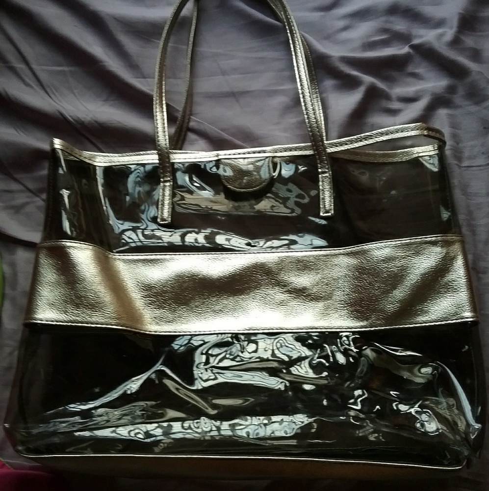 Gold handbag